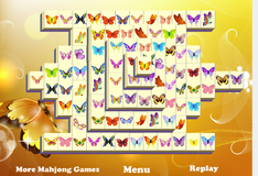 Игра Маджонг - бабочка