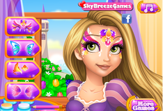 Игра Рисунки для лица Рапунцель