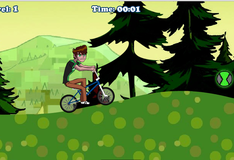 Игра Бен на велосипеде